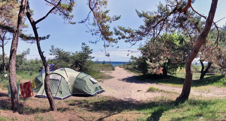 Campingplatz Drewoldke Camping in den Dünen