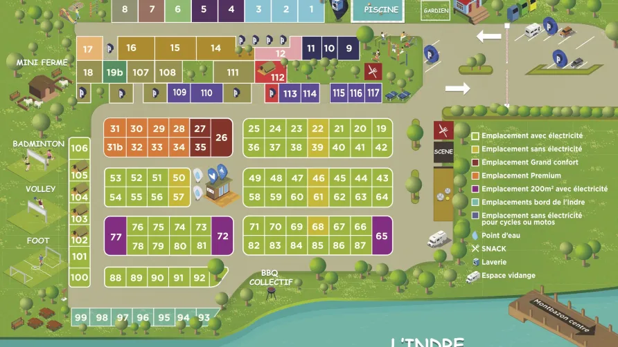 Camping La Vallée de l'Indre